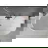 Baignoire Mexen Ovale autoportante murale 150 x 75 cm, blanche, évacuation en or rose - 52671507500-60