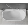 Baignoire Mexen Oval en îlot murale 160 x 80 cm, blanche, bonde blanche - 52671608000-20