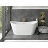 Baignoire indépendante Mexen Montana 170 x 80 cm, blanche, avec trop-plein doré - 52011708000-50