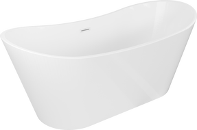 Baignoire Mexen Montana freestanding 170 x 80 cm, blanche, trop-plein blanc - 52011708000-20