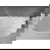 Baignoire Mexen Oval libre-standante contre le mur 170 x 80 cm, blanche, trop-plein blanc - 52671708000-20