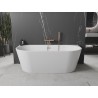 Mexen Oval baignoire autoportante adossée 170 x 80 cm, blanche, trop-plein or rose - 52671708000-60