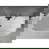 Baignoire Mexen Oval autoportante murale 180 x 80 cm, blanche, évacuation noire - 52671808000-70