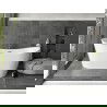 Baignoire Mexen Montana autoportante 170 x 80 cm, blanche, vidange gun gray brossé - 52011708000-66