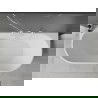 Baignoire Mexen Ovale autoportante murale 150 x 75 cm, blanche/noire, évacuation blanche - 52671507575-20