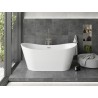 Mexen Montana baignoire autoportante 170 x 80 cm, blanche, trop-plein nickel brossé - 52011708000-97