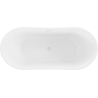 Mexen Montana baignoire autoportante 170 x 80 cm, blanc/noir, trop-plein blanc - 52011708075-20