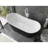Mexen Montana baignoire autoportante 170 x 80 cm, blanc/noir, trop-plein blanc - 52011708075-20