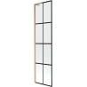 Mexen Next L paroi de baignoire à 1 panneau 50 x 150 cm, grille noire, cuivre brossé - 895-050-000-03-77-65