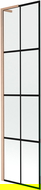 Paroi de baignoire Mexen Next L 1 volet 50 x 150 cm, motif noir, cuivre brossé - 895-050-000-03-77-65