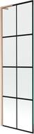 Mexen Next L pare-douche 1-volet 60 x 150 cm, grille noire, cuivre brossé - 895-060-000-03-77-65