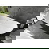 Baignoire Mexen Montana autoportante 170 x 80 cm, blanche/noire, évacuation gun metal - 52011708075-95