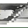 Baignoire Mexen Montana autoportante 170 x 80 cm, blanche/noire, évacuation gun metal - 52011708075-95