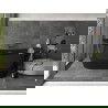 Baignoire Mexen Montana autoportante 170 x 80 cm, noire, trop-plein chromé - 52011708070-01