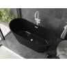 Mexen Montana baignoire autoportante 170 x 80 cm, noire, trop-plein blanc - 52011708070-20