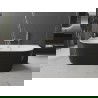 Baignoire Mexen Oval autoportante murale 160 x 80 cm, blanche/noire, trop-plein doré - 52671608075-50