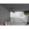 Mexen Next L paroi de baignoire 1 volet 100 x 150 cm, grille noire, cuivre brossé - 895-100-000-03-77-65