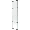 Mexen Next L paroi de baignoire 1 volet 50 x 150 cm, grille noire, gris canon brossé - 895-050-000-03-77-66