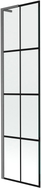 Mexen Next L paroi de baignoire 1 volet 50 x 150 cm, grille noire, gris canon brossé - 895-050-000-03-77-66
