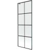 Mexen Next L paroi de baignoire 1-volet 70 x 150 cm, grille noire, gris canon brossé - 895-070-000-03-77-66