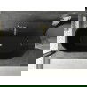 Baignoire Mexen Montana autoportante 170 x 80 cm, noire, trop-plein en or brossé - 52011708070-55