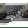 Mexen Montana baignoire autoportante 170 x 80 cm, noire, évacuation en or rose - 52011708070-60