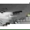 Mexen Next L paroi de baignoire 1-volet 90 x 150 cm, motif noir, gun gray brossé - 895-090-000-03-77-66