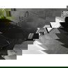 Baignoire Mexen Montana indépendante 170 x 80 cm, noire, trop-plein gris gun brossé - 52011708070-66
