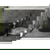 Baignoire Mexen Montana indépendante 170 x 80 cm, noire, trop-plein gris gun brossé - 52011708070-66
