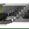Baignoire Mexen Montana îlot 170 x 80 cm, noire, bonde gun metal - 52011708070-95