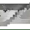 Baignoire Mexen Oval autoportante 180 x 80 cm, blanche/noire, évacuation noire - 52671808075-70