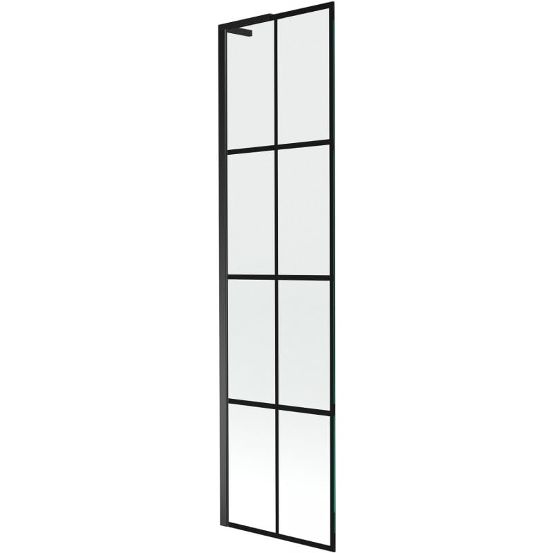Mexen Next L pare-douche à un panneau 50 x 150 cm, grille noire, noir - 895-050-000-03-77-70