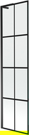 Paroi de baignoire Mexen Next L 1 volet 50 x 150 cm, motif noir, noir - 895-050-000-03-77-70
