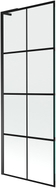 Mexen Next L pare-baignoire à un volet 70 x 150 cm, grille noire, noir - 895-070-000-03-77-70