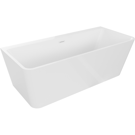 Baignoire Mexen Volta à poser murale 150 x 75 cm, blanche, trop-plein blanc - 51131507500-20