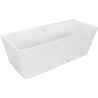 Baignoire Mexen Volta à poser murale 150 x 75 cm, blanche, trop-plein blanc - 51131507500-20