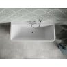 Mexen Volta baignoire autoportante adossée 150 x 75 cm, blanche, trop-plein chromé - 51131507500-01