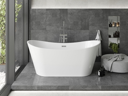 Baignoire freestanding Mexen Montana 180 x 80 cm, blanche, bonde chromée - 52011808000-01