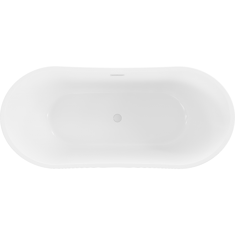 Mexen Montana baignoire autoportante 180 x 80 cm, blanche, trop-plein blanc - 52011808000-20