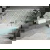 Baignoire Mexen Volta murale autoportante 170 x 75 cm, blanche, trop-plein en or brossé - 51131707500-55