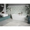 Mexen Volta baignoire autoportante murale 150 x 75 cm, blanche, trop-plein or rose - 51131507500-60