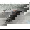 Mexen Volta baignoire autoportante murale 150 x 75 cm, blanche, débordement en laiton brossé - 51131507500-65