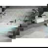 Baignoire Mexen Volta à poser murale 150 x 75 cm, blanche, évacuation noire - 51131507500-70