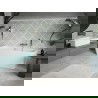 Baignoire Mexen Volta murale autoportante 150 x 75 cm, blanche, bonde en nickel brossé - 51131507500-97