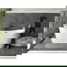 Baignoire Mexen Montana autoportante 180 x 80 cm, blanche, trop-plein noir - 52011808000-70