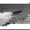 Paroi de baignoire Mexen Next L 1 vantail 70 x 150 cm, motif noir, nickel brossé - 895-070-000-03-77-97