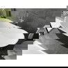 Baignoire indépendante Mexen Montana 180 x 80 cm, blanche/noire, vidange chromée - 52011808075-01