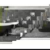 Baignoire autonome Mexen Montana 180 x 80 cm, blanche/noire, trop-plein blanc - 52011808075-20