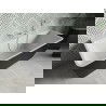 Baignoire Mexen Volta à poser murale 170 x 75 cm, blanche/noire, évacuation blanche - 51131707575-20