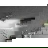 Mexen Next L paroi de baignoire 1 volet 100 x 150 cm, motif noir, nickel brossé - 895-100-000-03-77-97